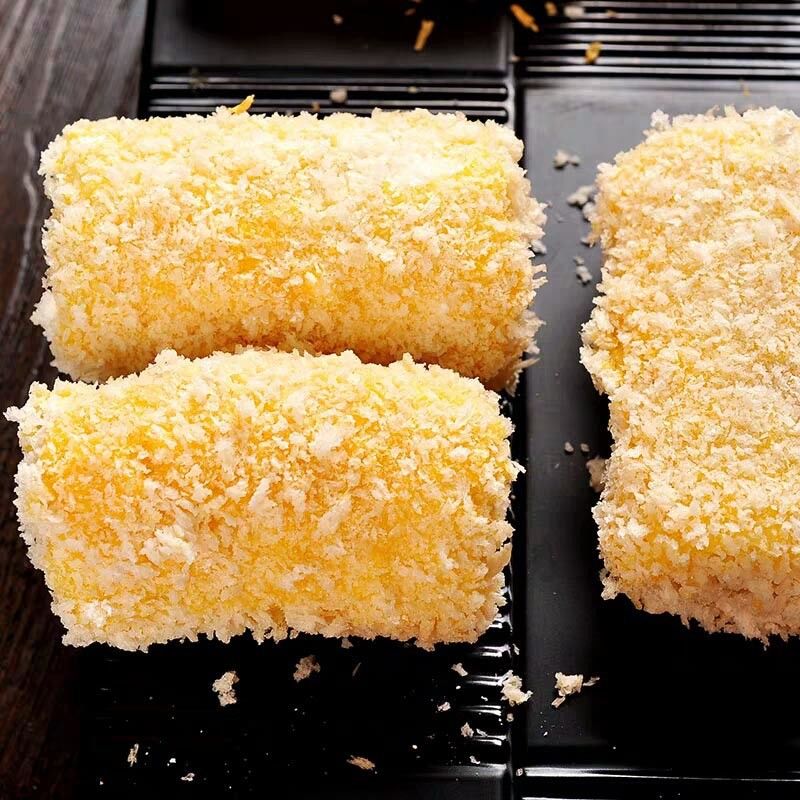 Fragmentos de pão Panko amarelos com 10% de humidade certificados HACCP para alimentos fritos - estilo japonês não OGM