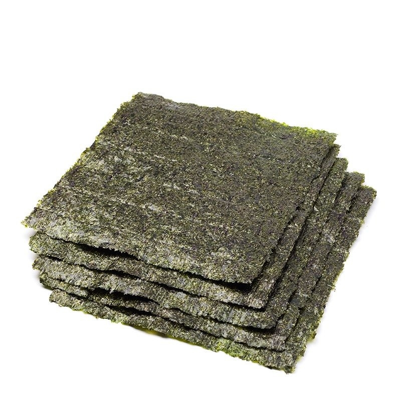 Escuro - sushi Roasted Nori de Algas Nori For Sushi Natural Seaweed sabor verde