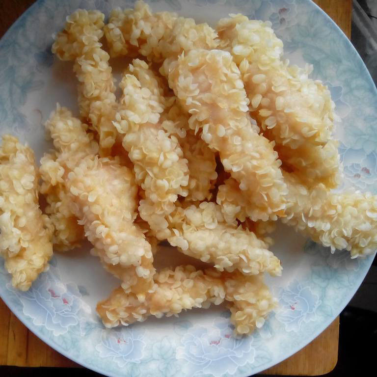Fragmentos de pão seco saborosos Baixa caloria e armazenamento crocante Amigável Fragmentos de pão brancos ou amarelos