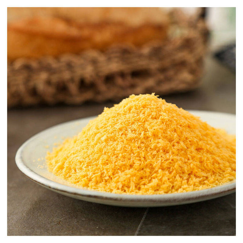 Pão Panko Amarelo Pedaços de Pão de Papel Kraft Saco de Pão em Saco Textura Crispy Sabor Original
