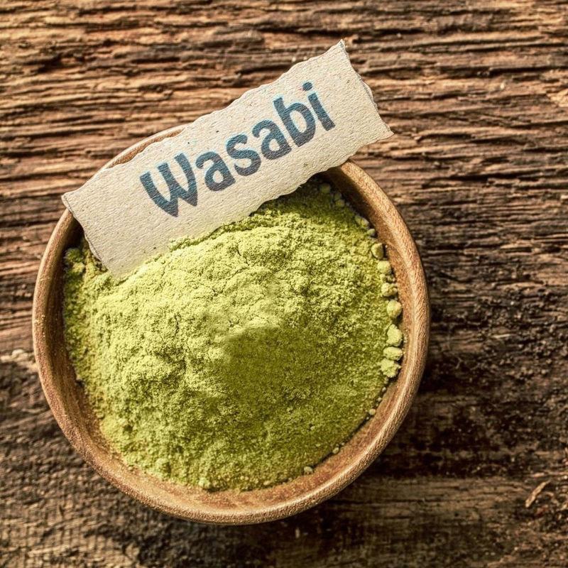 Wasabi em pó Wasabi em pó 1 kg Wasabi em pó tempero picante 1 kg saco verde puro Wasabi em pó ABC grau