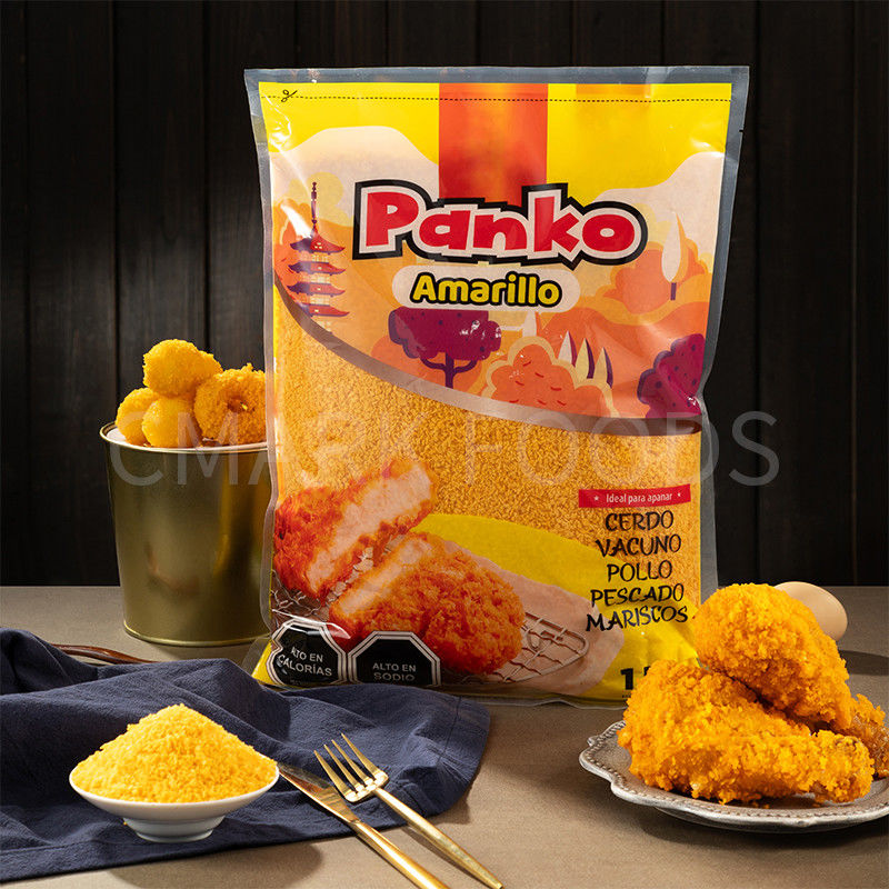 Fabricante profissional Grátis Panko estilo japonês de cor amarela migalhas de pão