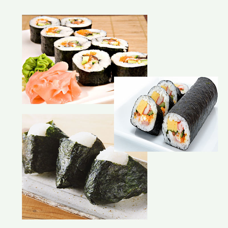 Cor escura 19*21cm Alga marinha Nori assada Nori 280g 100 folhas