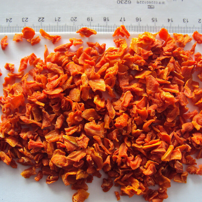 Pure Dried Carrot Chips with 200% Vitamin A, No Preservatives, and Bright Orange Color - Dehydrated Carrot Flakes
