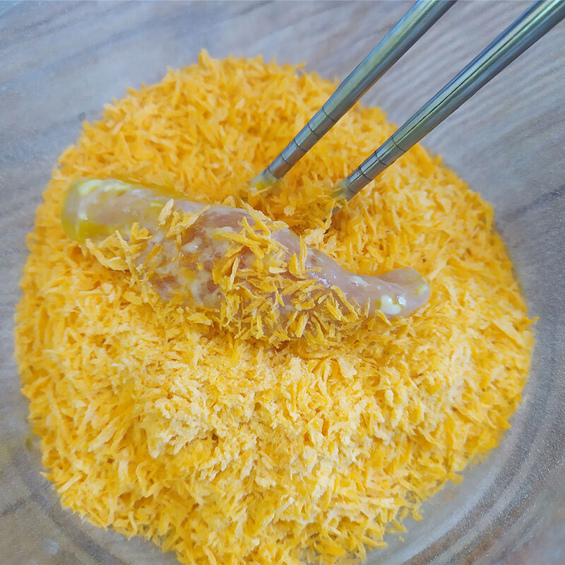 2-12mm Migalhas de Pão Panko Granuladas com Textura Crocante e Cor Laranja para Fritos
