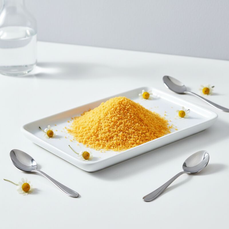 Panko de Migalhas de Pão Amarelo Estilo Japonês - Textura Crocante Forma Granular Certificado Halal para Fritar