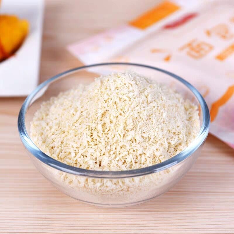 Fábrica de produção de migalhas de pão personalizadas.