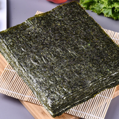 Vácuo amplamente disponível sushi selado Nori Sheets Dark Green Color