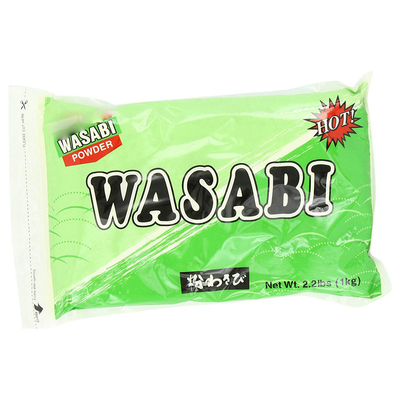 Pó de Wasabi Verde Claro Puro 1kg Raiz de Wasabi Japonica Pó Fino