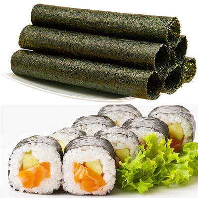 19*21cm Algas Nori Para Sushi, folha de Nori Algas assadas de alta selecção