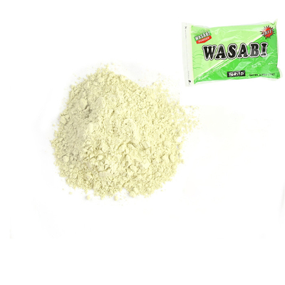 Wasabi puro em pó fino para produção de condimentos ou temperos de sushi