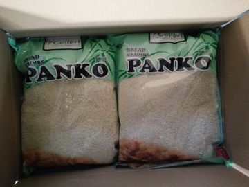 Baixo carburador dos pães ralados inteiros brancos kosher de Panko do trigo para restaurantes de sushi