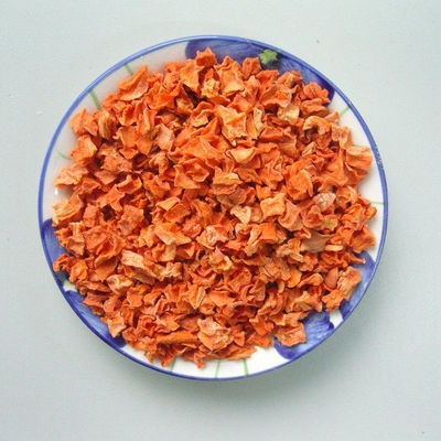Culturas Novas Chips de cenoura secas Flocos de cenoura desidratados