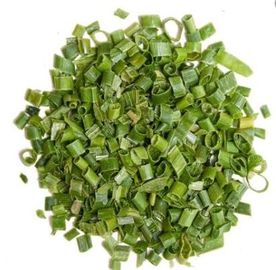 Os vegetais secados de ar quente desidrataram o produto comestível natural de cor verde do cebolinha